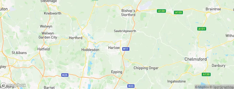Harlow, United Kingdom Map