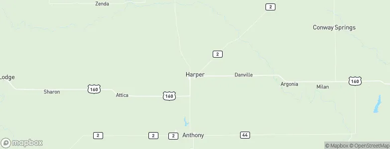 Harper, United States Map