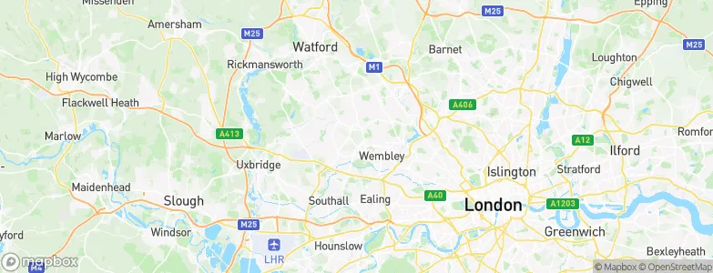 Harrow on the Hill, United Kingdom Map