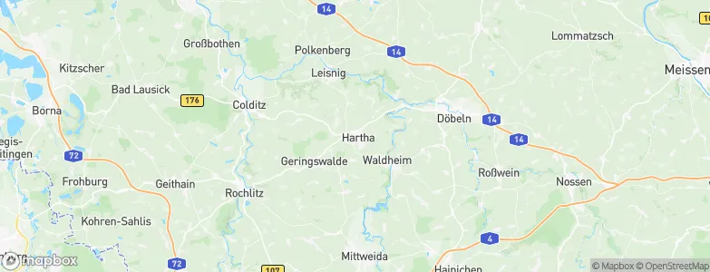 Hartha, Germany Map