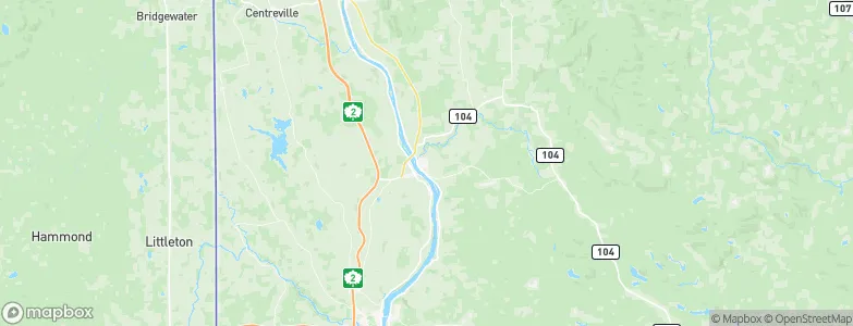 Hartland, Canada Map