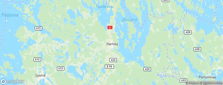 Hartola, Finland Map