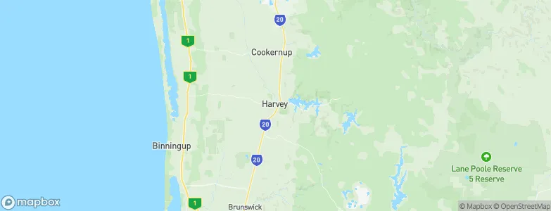 Harvey, Australia Map