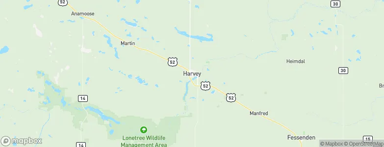 Harvey, United States Map