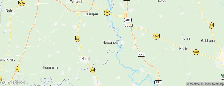 Hasanpur, India Map