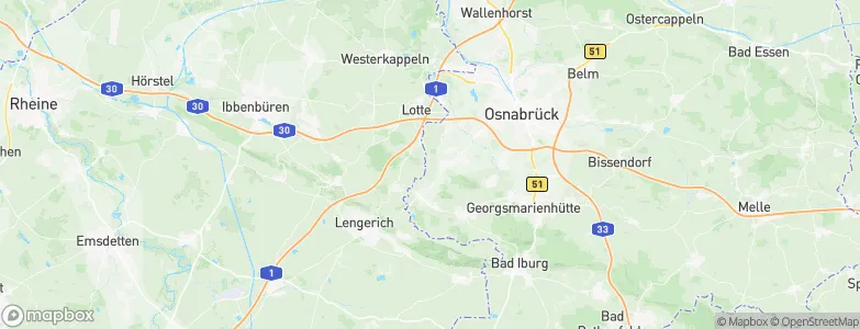 Hasbergen, Germany Map