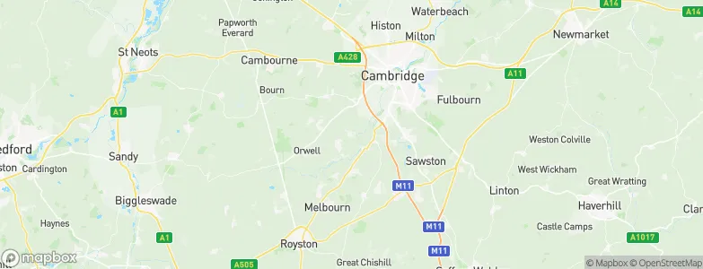 Haslingfield, United Kingdom Map