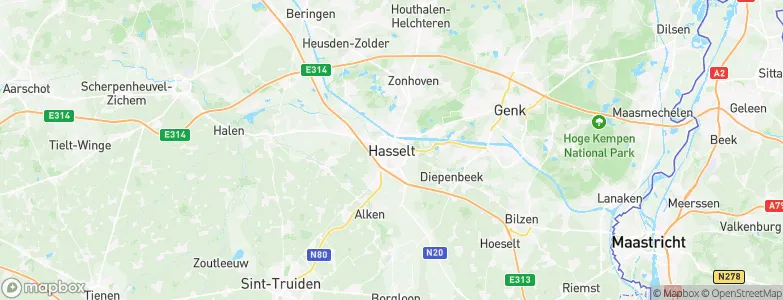 Hasselt, Belgium Map