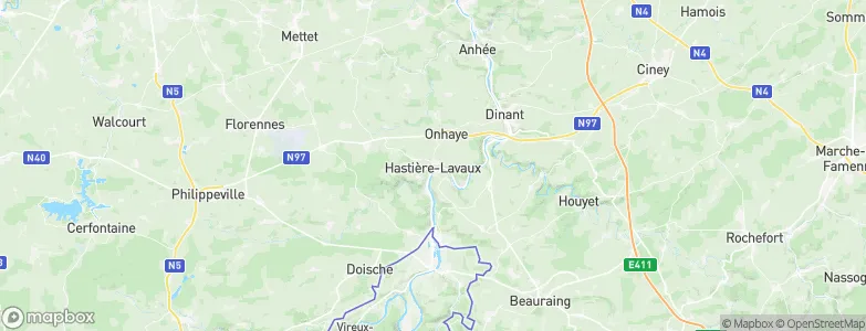 Hastière-Lavaux, Belgium Map