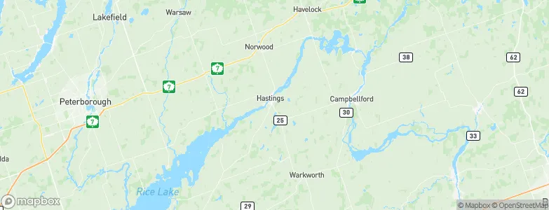 Hastings, Canada Map