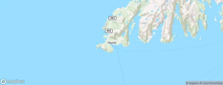 Hasvik, Norway Map