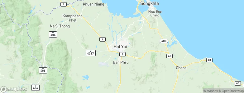 Hat Yai, Thailand Map