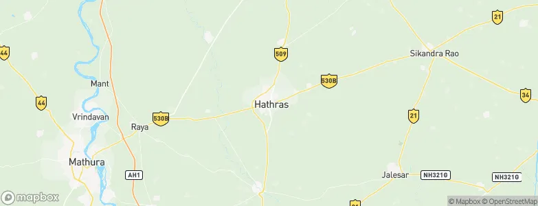 Hāthras, India Map