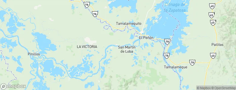 Hatillo de Loba, Colombia Map