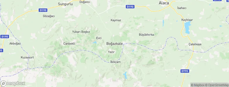 Hattusa, Turkey Map