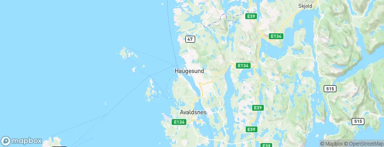 Haugesund, Norway Map