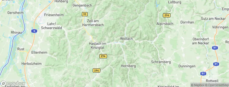 Hausach, Germany Map