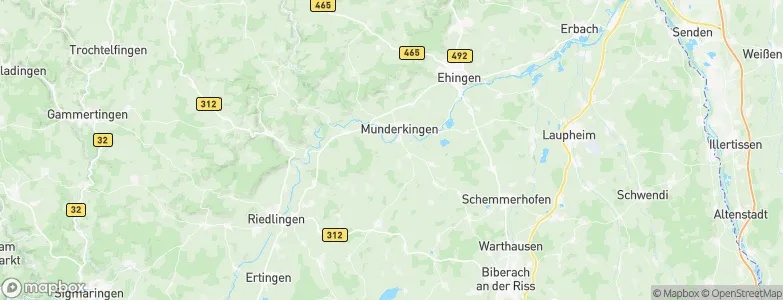 Hausen am Bussen, Germany Map