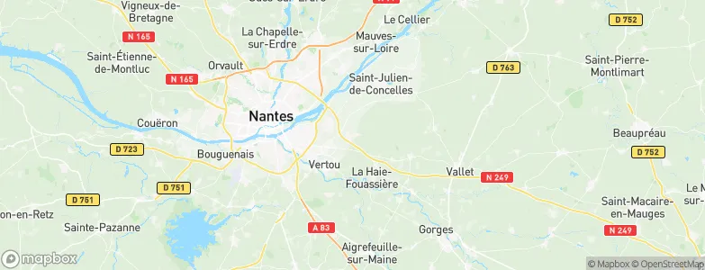 Haute-Goulaine, France Map