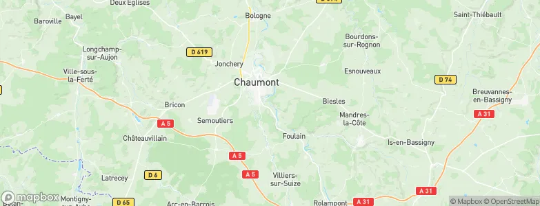 Haute-Marne, France Map