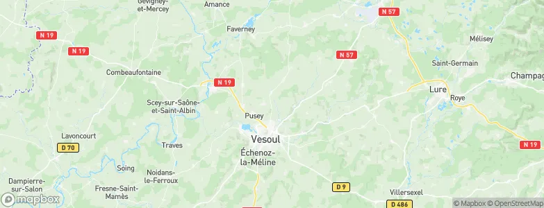 Haute-Saône, France Map