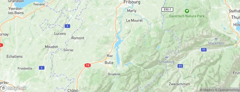 Hauteville, Switzerland Map