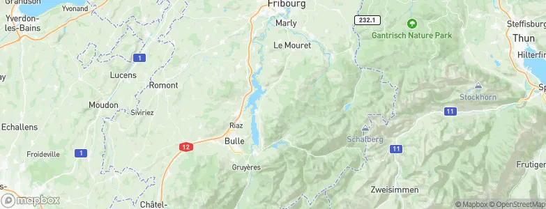 Hauteville, Switzerland Map
