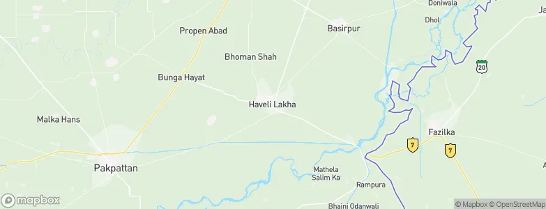 Haveli Lakha, Pakistan Map