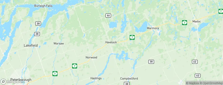 Havelock, Canada Map