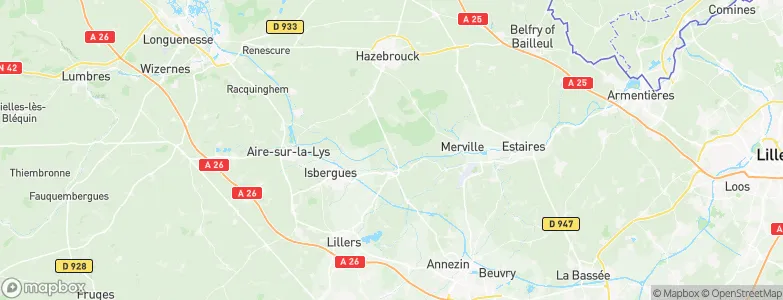 Haverskerque, France Map