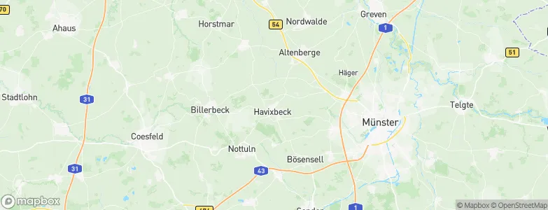 Havixbeck, Germany Map