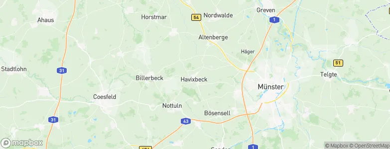 Havixbeck, Germany Map