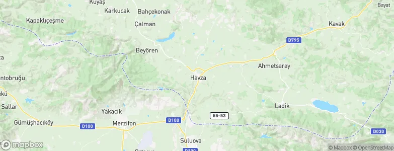 Havza, Turkey Map