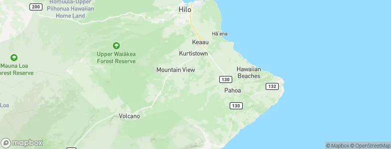 Hawaiian Acres, United States Map