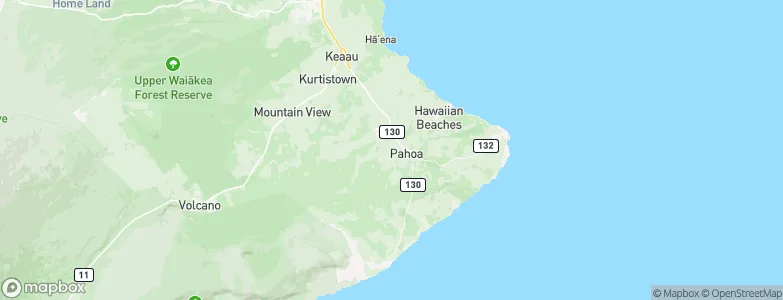 Hawaiian Paradise Park, United States Map