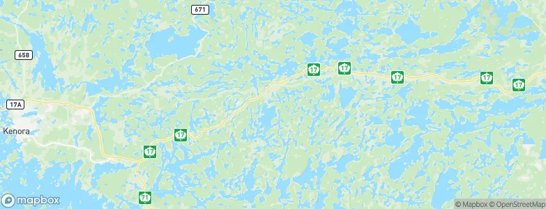 Hawk Lake, Canada Map