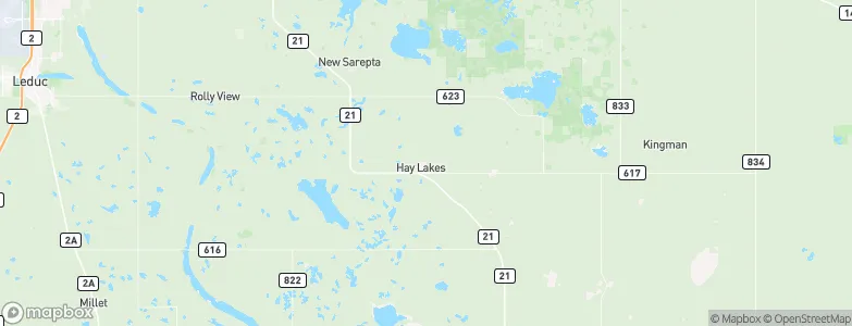 Hay Lakes, Canada Map