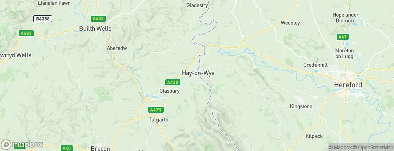 Hay-on-wye, United Kingdom Map