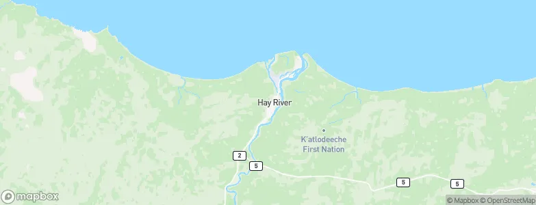 Hay River, Canada Map
