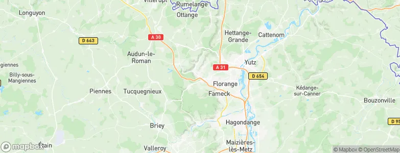 Hayange, France Map