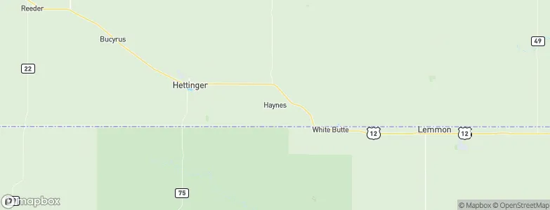 Haynes, United States Map