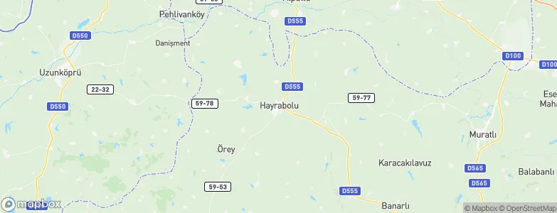 Hayrabolu, Turkey Map