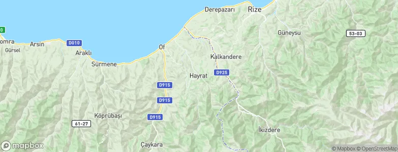 Hayrat, Turkey Map
