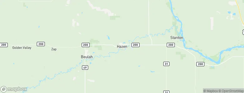 Hazen, United States Map