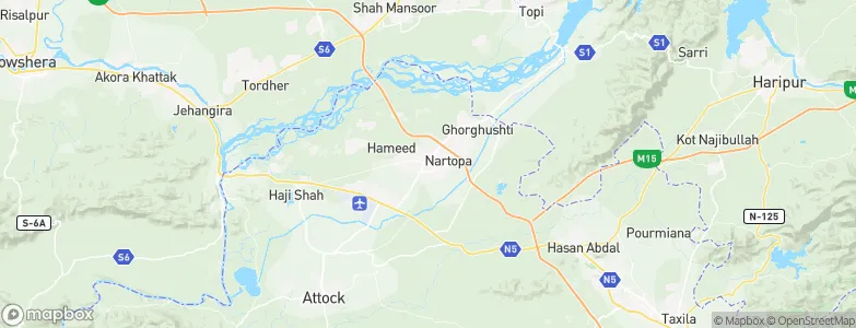 Hazro City, Pakistan Map