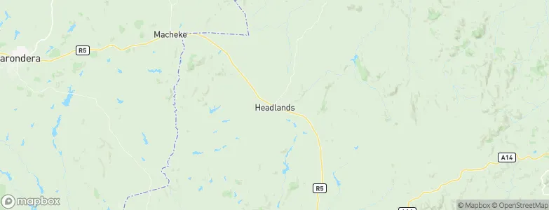 Headlands, Zimbabwe Map