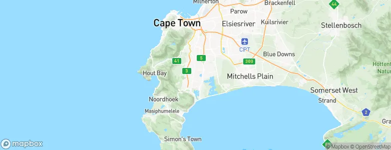 Heathfield, South Africa Map