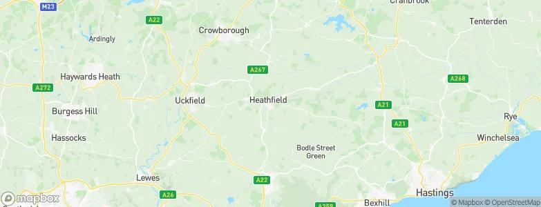 Heathfield, United Kingdom Map