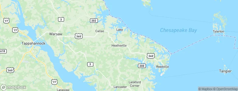 Heathsville, United States Map