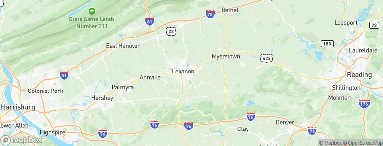 Hebron, United States Map